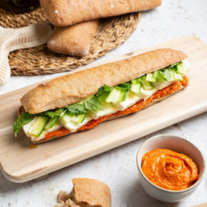 Half Halloumi Romesco